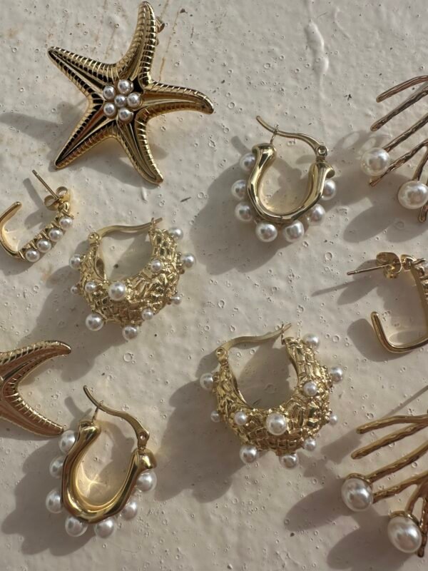 Pearl hoops - Afbeelding 3